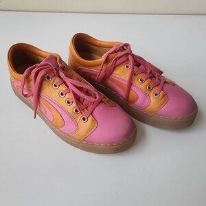 John Fluevog orange/pink LoPro Fakie Women's 8